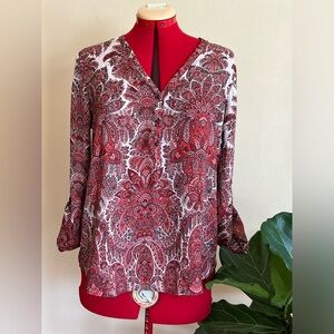 Zara blouse silky sexy fabric